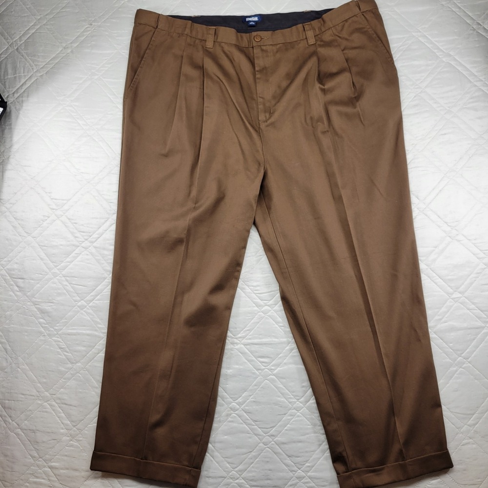 KingSize 100% cotton brown dress pants size 52X30